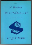 De l'inégalité