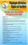 THEOLOGIE AFRICAINE, EGLISE ET SOCIETES, N°15, - février 2022 - Certains lieux théologiques africains de notre temps